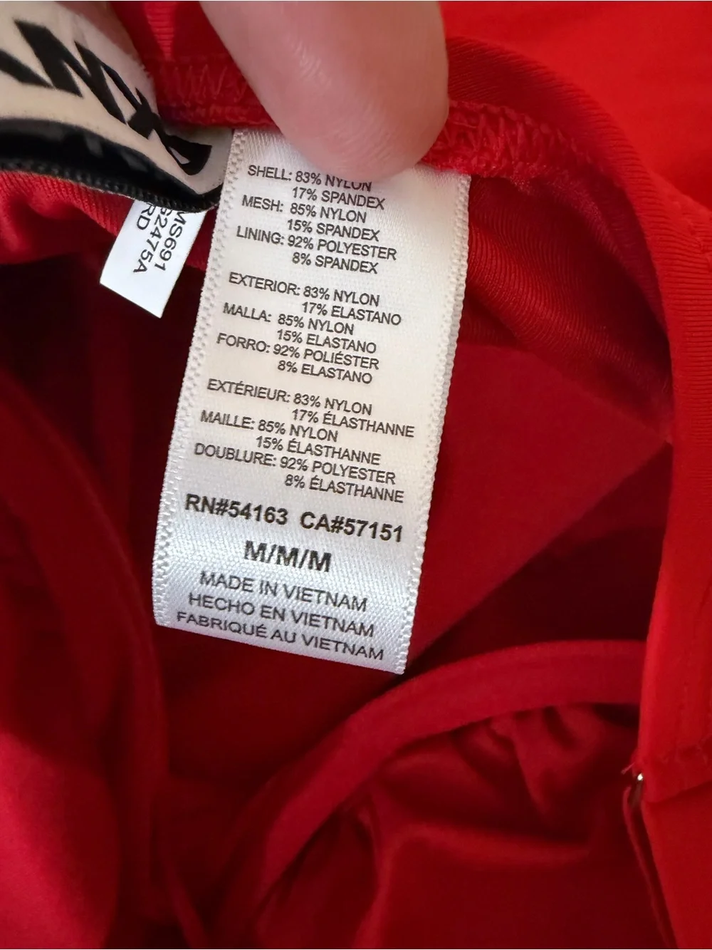 DKNY Red Ruffle Plunge Soft Cups Slimming Tummy Control One Piece Swimsuit NWT M - Picture 14 of 16
